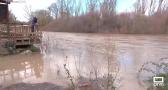Precaución ante la crecida del río Alberche a su paso por Escalona