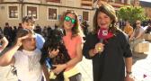 Los perros también asisten a la Tamborada de Hellín