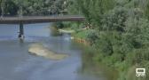 La nueva bajada del caudal del río Tajo provoca la aparición de isletas a su paso por Toledo