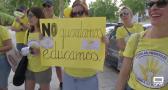 Protesta de educadoras infantiles en la Consejería de Educación de Toledo