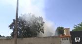 Se incendia una parcela en Huerta de Monroy en Albacete