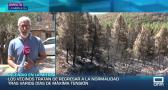 Los vecinos afectados por el incendio de La Mierla comienzan a volver a sus casas