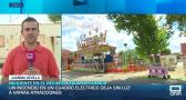 Un incendio en un cuadro de luces deja sin luz a parte del recinto ferial
