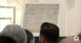 Almagro expone el documento fundacional de la Orden de Calatrava, un pergamino de 900 años