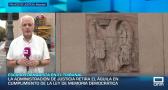 Se retira el escudo franquista del edificio del Tribunal Superior de Justicia en Albacete