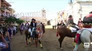 Todo a punto para disfrutar de los caballos enjaezados del Carpio de Tajo