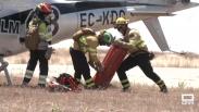 Entrenamiento de los bomberos forestales de INFOCAM