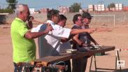 Concurso de tirachinas en las fiestas de Los Navalmorales