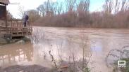 Precaución ante la crecida del río Alberche a su paso por Escalona