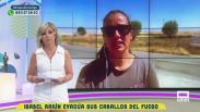 Isabel Aaiún evacúa sus caballos del fuego