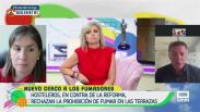 Hosteleros rechazan la prohibición de fumar en las terrazas.