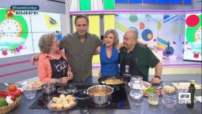 'Las Recetas de la Abuela': preparamos patatas con carne de oreja y soletilla manchega