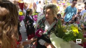 Ofrenda floral en Cedillo del Condado a San Antonio