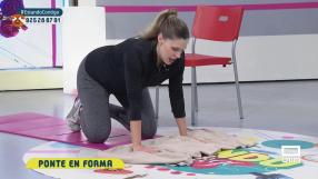 Natalia Quiñones nos enseña cómo hacer ejercicio con una manta