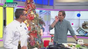 Ensalada de zanahoria y berenjena con tomate y queso gratinado