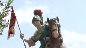 Golosalvo celebra San Jorge, su patrón, con procesión y aperitivo