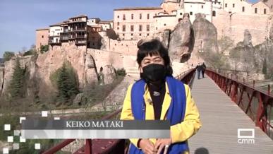 Desde el lejano Japón llegó a Cuenca la artista Keiko