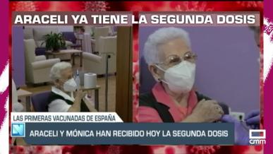 Araceli, la primera española vacunada contra el covid