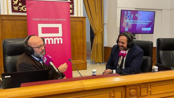 Paco Núñez, el primero de los invitados de 'Castilla-La Mancha a las 2' en las Cortes regionales