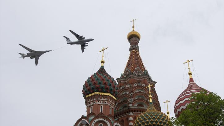 Un avión de reabastecimiento Il-78 y un bombardero estratégico Tu-160 en un desfile militar en Moscú
XINHUA / ZUMA PRESS / CONTACTOPHOTO
26/3/2023 ONLY FOR USE IN SPAIN