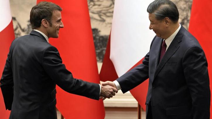 Reunión entre Macron y Xi