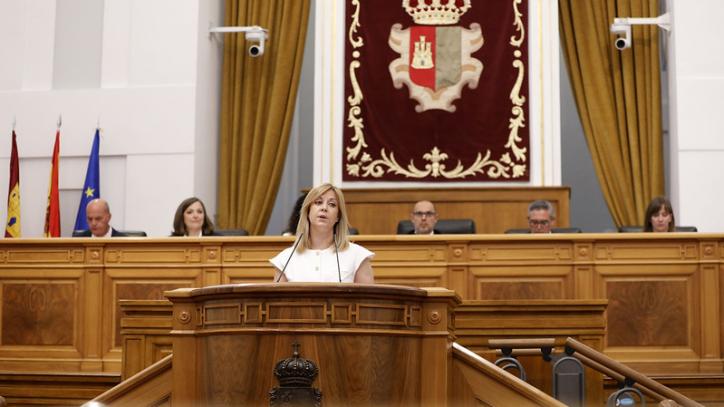 Ana Isabel Abengózar, durante el pleno del Estatuto de Autonomía