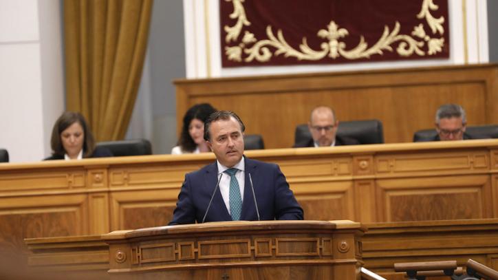 David Moreno, en la tribuna de oradores