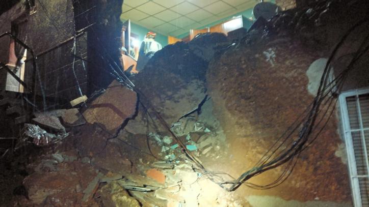 Colapso de una vivienda en Puertollano.