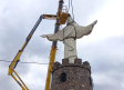 La Nava de Ricomalillo ya tiene a su cristo en lo alto del cerro del pueblo