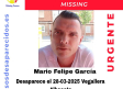 Se busca a Mario Felipe García, desaparecido en Albacete desde 9 abril