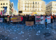 Los vigilantes del Metro de Madrid reclaman en la calle sus nóminas