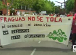 Manifestación contra la sentencia condenatoria de los "okupas" de Fraguas