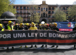 Los bomberos de CLM se manifestan en Toledo por una ley regional de coordinación de incendios