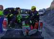 Rescatan a un operario de una cantera tras caer por un terraplén en Poveda de la Sierra (Guadalajara)