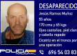 La policía investiga la desaparición de José Ramos Muñoz, en Ciudad Real