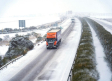 Más de 1.300 vehículos pesados, parados en Guadalajara por la nevada