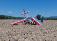 Accidente aéreo en Robledillo de Mohernando (Guadalajara) con un piloto herido