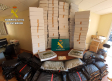 La Guardia Civil interviene 230 kilos de marihuana ocultos en cartones en una casa de Novés (Toledo)