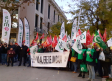 Trabajadores de Unicaja protestan contra el ERE en la entidad en toda la región