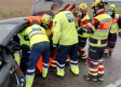 Tres heridos, entre ellos un menor atrapado, en un accidente de tráfico en Yuncler (Toledo)