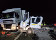 La colisión de dos camiones corta seis horas la A-5 en Santa Cruz de Retamar (Toledo)