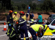 Una persona fallecida y otra atrapada en un accidente de tráfico en Fuencaliente (Ciudad Real)