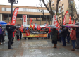 UGT y CCOO se concentran para protestar por la alta siniestralidad laboral en Castilla-La Mancha