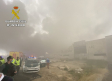 El incendio de Seseña (Toledo), controlado; pendientes del humo por si afecta a la A-4