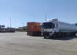 Dispositivo de seguridad en una gasolinera de Cuenca por la presión del gas licuado que transporta un camión