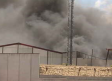 Desalojados diez trabajadores tras el incendio de una nave en Casarrubios del Monte