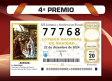 77768, primer cuarto premio, llega a Cuenca capital, Toledo y Letur