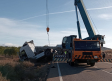 Abierta al tráfico la carretera CM-412, en Tobarra, que había sido cortada por el vuelco de un camión