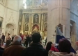 Cae la talla del Resucitado en el momento del Encuentro de Belmonte (Cuenca)