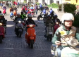 Exposición motos Vespa en Cuenca